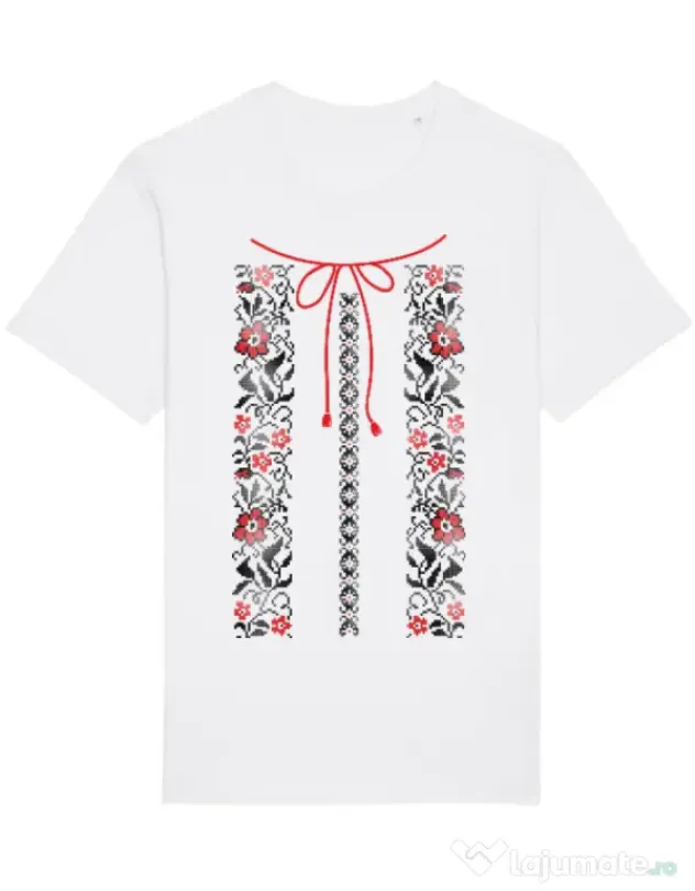 Tricou STANLEY STELLA barbat Etno 1 Alb