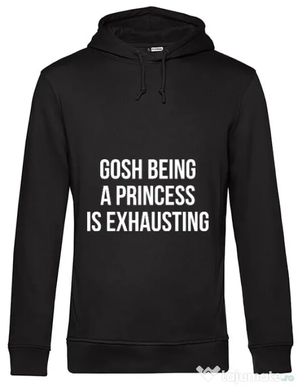 Hoodie barbat cu gluga Princess Negru