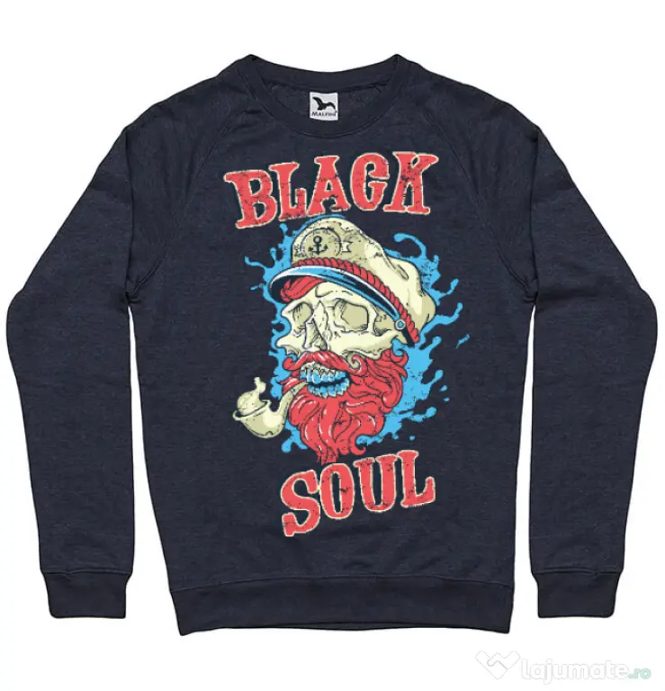 Bluza ADLER barbat Black soul Denim inchis