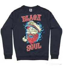 Bluza ADLER barbat Black soul Denim inchis