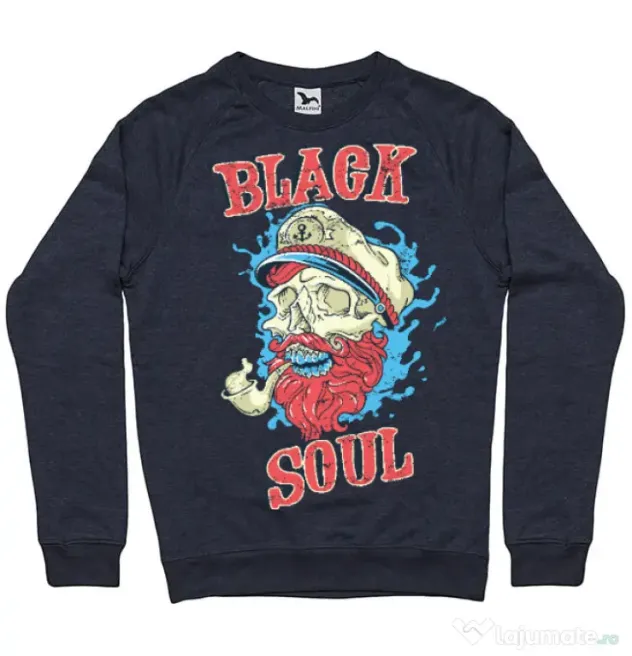 Bluza ADLER barbat Black soul Denim inchis