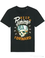 Tricou STANLEY STELLA barbat Keep pushing Negru