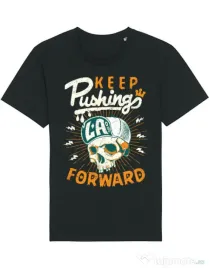Tricou STANLEY STELLA barbat Keep pushing Negru