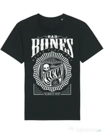 Tricou STANLEY STELLA barbat Bad bones crew always win Negru