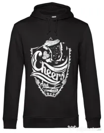 Hoodie barbat cu gluga Cheers Negru