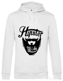 Hoodie barbat cu gluga Till I die Alb