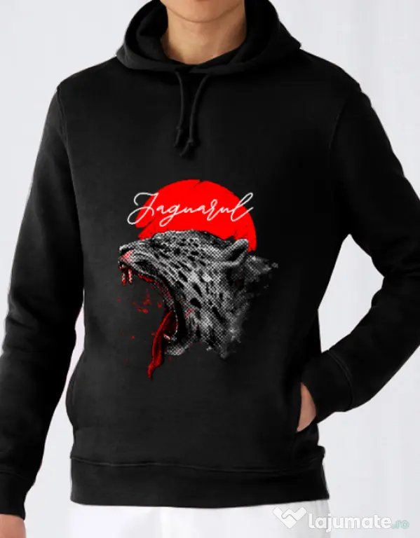 Hoodie barbat cu gluga Scream Negru