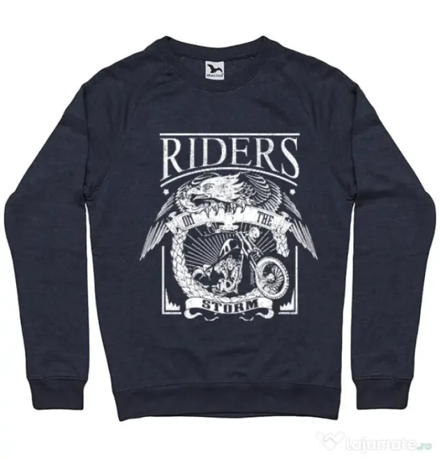 Bluza ADLER barbat Riders on the storm Denim inchis