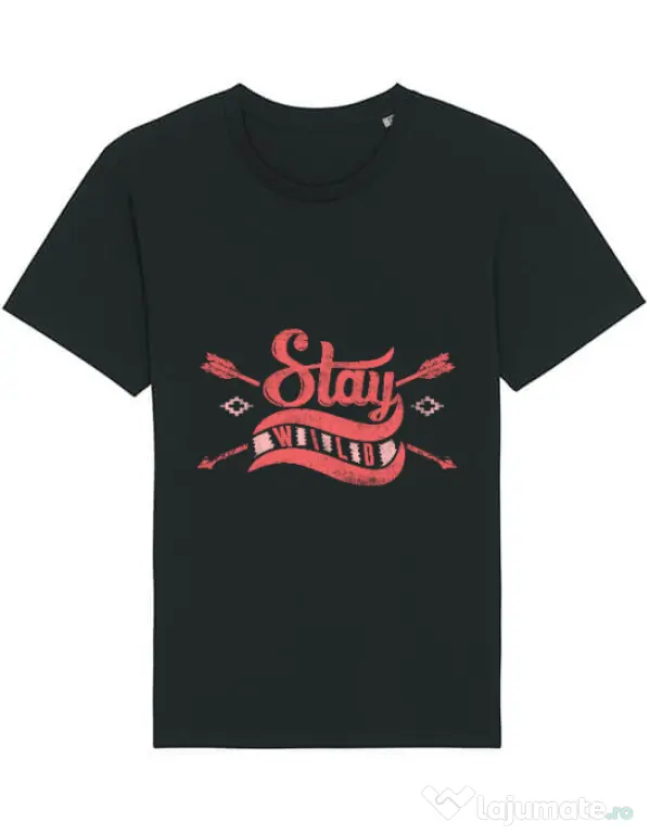 Tricou STANLEY STELLA barbat Stay wild Negru