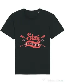 Tricou STANLEY STELLA barbat Stay wild Negru