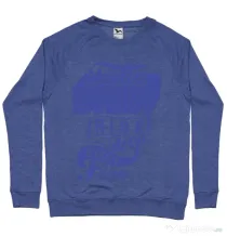 Bluza ADLER barbat Take every risk Albastru melanj