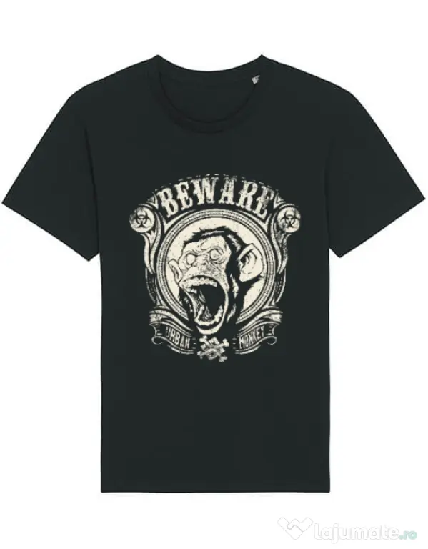 Tricou STANLEY STELLA barbat Urban monkey Negru