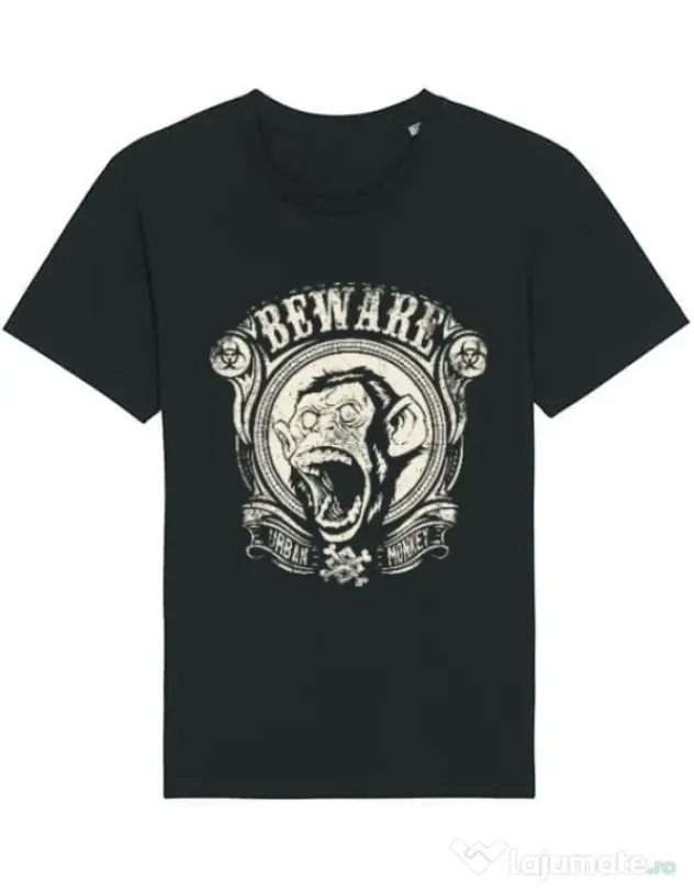 Tricou STANLEY STELLA barbat Urban monkey Negru