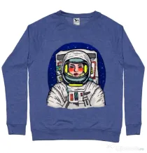 Bluza ADLER barbat I need some space Albastru melanj