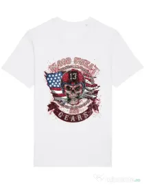 Tricou STANLEY STELLA barbat Blood sweat and gears Alb