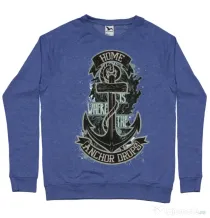 Bluza ADLER barbat The anchor drops Albastru melanj