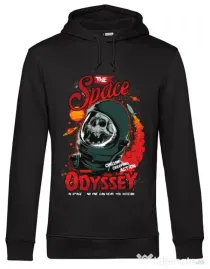 Hoodie barbat cu gluga The space odyssey Negru