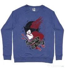 Bluza ADLER barbat Remember the fallen Albastru melanj