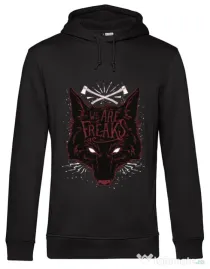 Hoodie barbat cu gluga We are freaks Negru