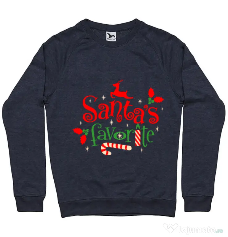 Bluza ADLER barbat Santas favorite Denim inchis