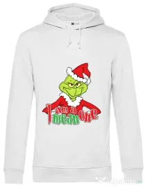 Hoodie barbat cu gluga Mean one Alb