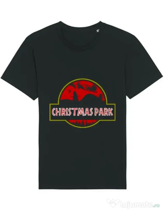 Tricou STANLEY STELLA barbat Christmas park Negru