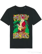 Tricou STANLEY STELLA barbat Naughty Santa Negru