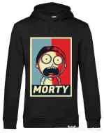 Hoodie barbat cu gluga Morty Negru