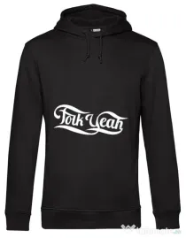 Hoodie barbat cu gluga Folk yeah Negru