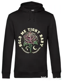 Hoodie barbat cu gluga Hold me tight Negru