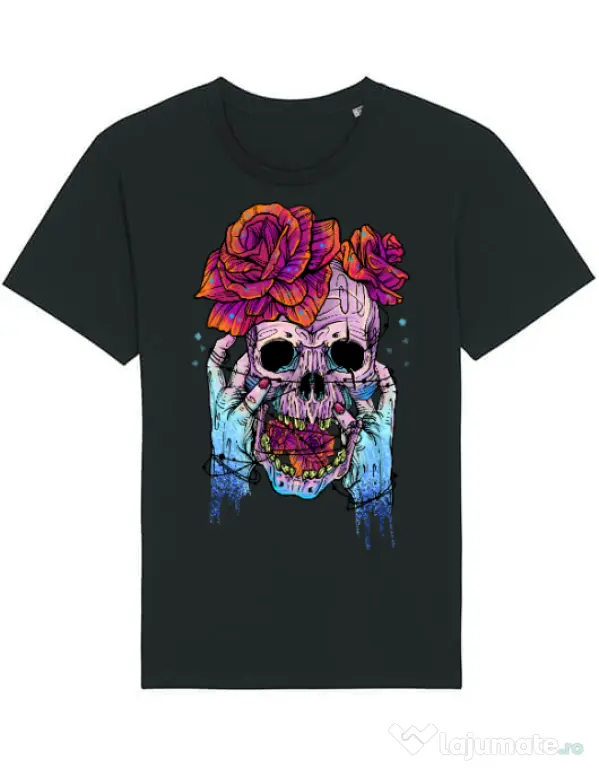 Tricou STANLEY STELLA barbat Hand skull Negru