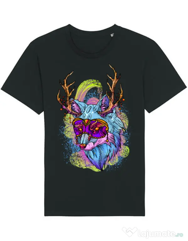 Tricou STANLEY STELLA barbat Wolf Negru