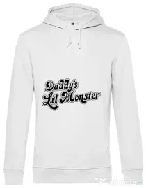 Hoodie barbat cu gluga Lil monster Alb