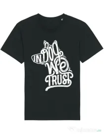 Tricou STANLEY STELLA barbat In dog we trust Negru