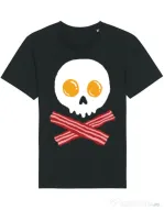 Tricou STANLEY STELLA barbat Breakfast skull Negru