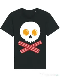 Tricou STANLEY STELLA barbat Breakfast skull Negru