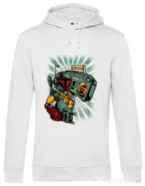 Hoodie barbat cu gluga Ghetobobaster Alb
