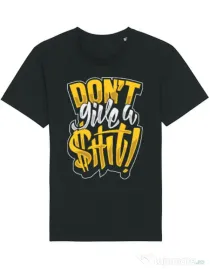 Tricou STANLEY STELLA barbat Don't give a shit Negru