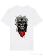 Tricou STANLEY STELLA barbat Ape of duty Alb