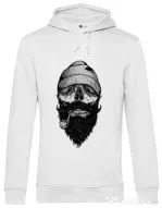 Hoodie barbat cu gluga Bone sailor Alb