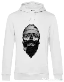 Hoodie barbat cu gluga Bone sailor Alb
