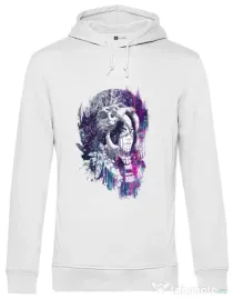 Hoodie barbat cu gluga Shaman Alb