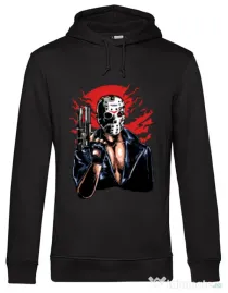 Hoodie barbat cu gluga Jason will be back Negru