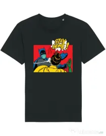 Tricou STANLEY STELLA barbat Stay home Robin Negru