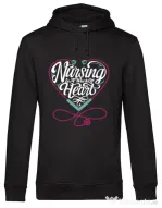Hoodie barbat cu gluga Work of heart Negru
