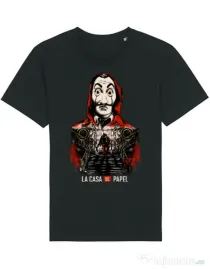 Tricou STANLEY STELLA barbat La casa de papel Negru