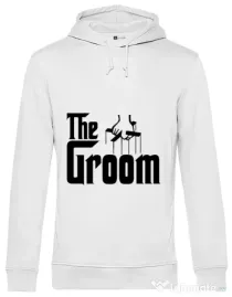 Hoodie Mire B&C The groom Alb