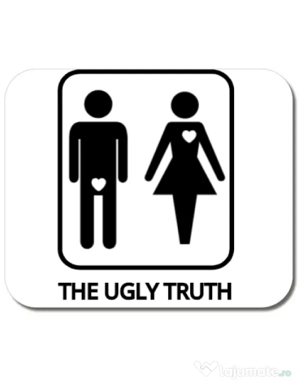 Mousepad personalizat The ugly truth Alb