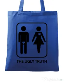 Sacosa personalizata Burlaci The ugly truth Albastru regal