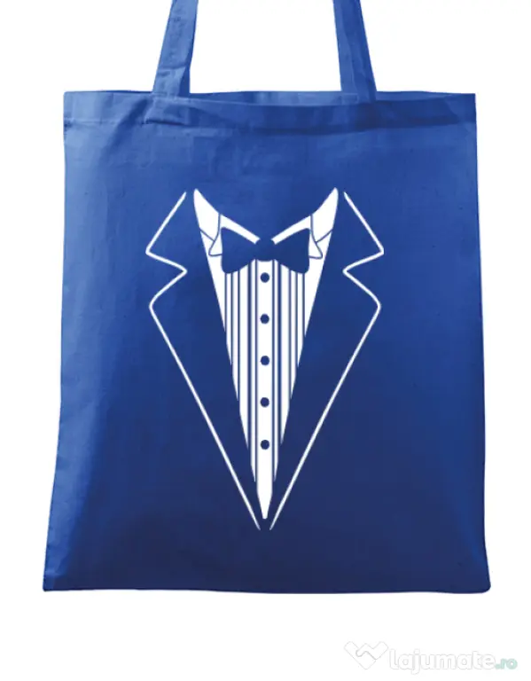 Sacosa personalizata Mire Tuxedo Albastru regal